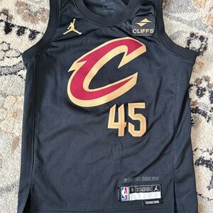 Jordan Black and Gold Kids Jersey